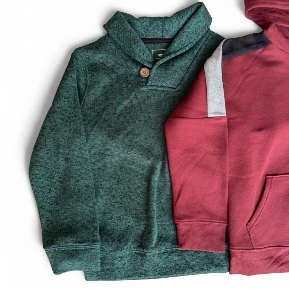 Boys Hoodie & Sweater Bundle  4 pieces size 6